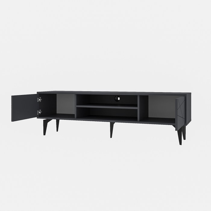 Hanah Home Brendon - Soporte para Televisión Antracita Hanah Home Brendon - Soporte para Televisión Antracita